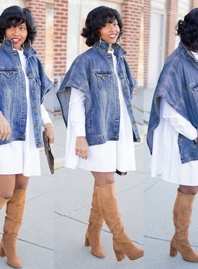 披肩女Shawl denim jacket women Spring waistcoat vest singlet