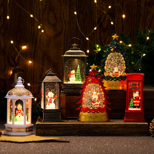 Christmas decorations interior view Luminous lamp ornament