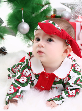 Christmas autumn winter jumpsuit Baby clothes Cute bodysuit