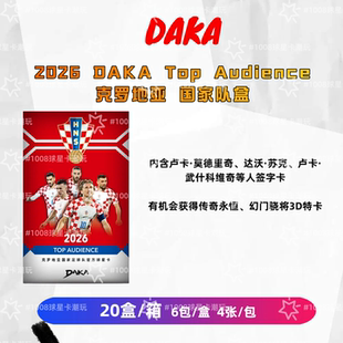 【首发】25-26DAKA 克罗地亚 TOP audience系列足球球星卡 收藏卡