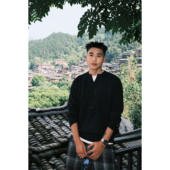 复古小V领修身 绵羊毛 毛衣男士 春秋混纺长袖 SANBAI 针织衫 叁佰