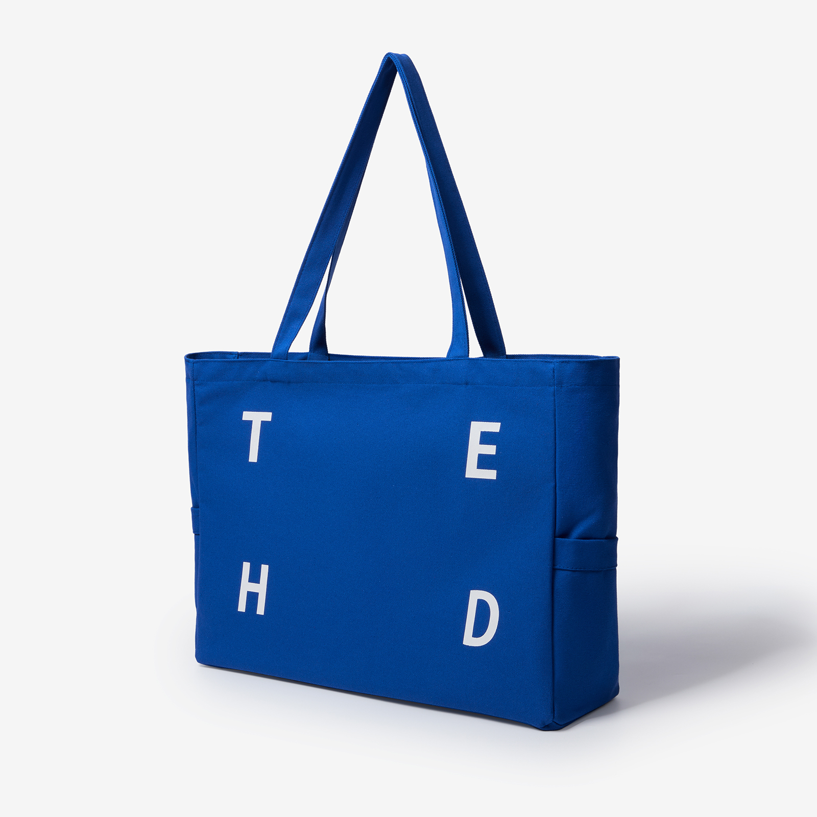 SANBAI叁佰撞色logo帆布托特