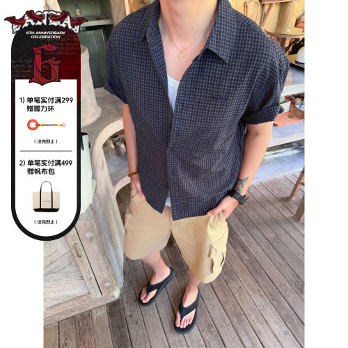 SANBAI叁佰美式工装短裤