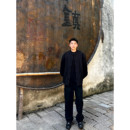 衬衫 国风唐装 男装 秋季 上衣 SANBAI 黑色订婚外套长袖 叁佰新中式