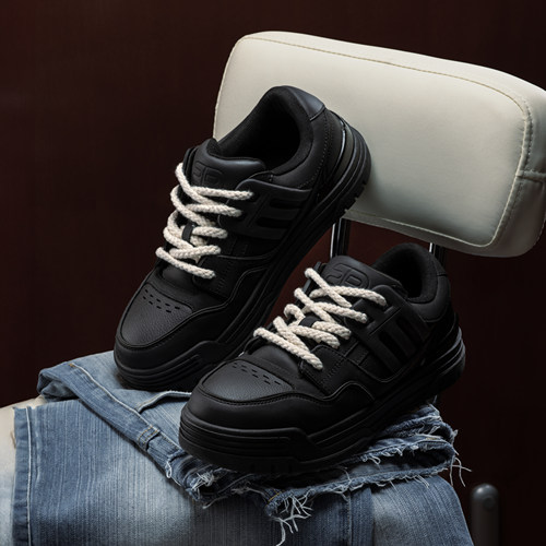 叁佰黑武士3B大板鞋耐磨厚底增高