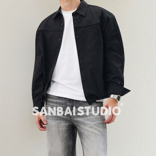 SANBAI叁佰立体抗皱衬衫