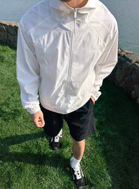SANBAI叁佰立领拼接防晒服