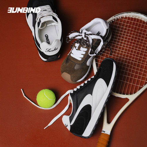 3unbind·3B复古厚底阿甘鞋