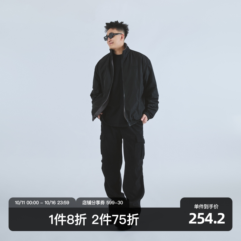 SANBAI纯色双面穿夹克
