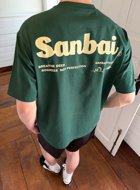 SANBAI叁佰薄荷网球防紫外线短袖