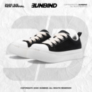 男女小众厚底增高休闲板鞋 黑白百搭帆布鞋 3unbind大头鞋 鹭卓同款