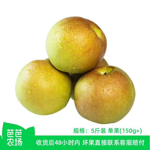 【芭芭农场】玉露香梨5斤单果150g+