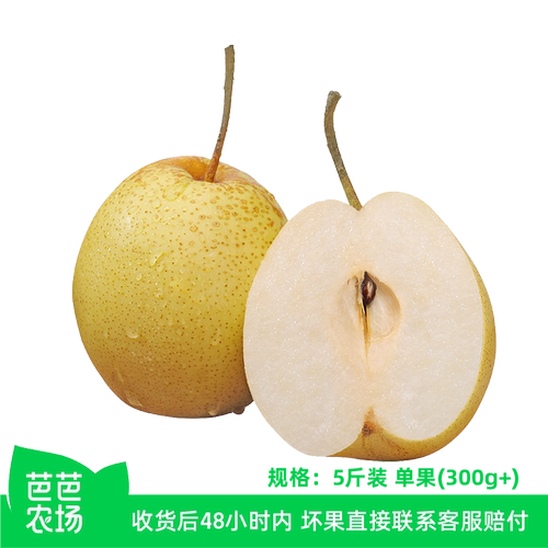 【芭芭农场】雪花梨5斤单果300g+