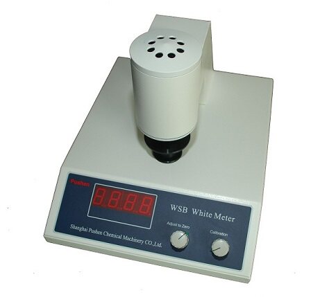 上海普申WSB数显白度仪PS2734粉末成型器造纸纺织化工油漆白度仪
