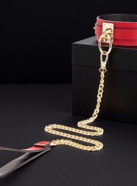 女项圈颈圈男项圈圆环choker小狗链项链牵引绳可刻字定制