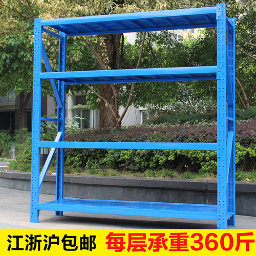 货架仓储轻型仓库多层多功能货架家用自由组合置物架展示架铁架子 - 封面