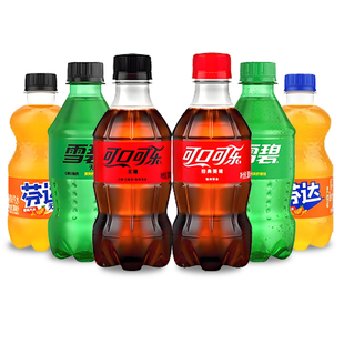 可口可乐300ml*6小瓶装含糖雪碧零度无糖芬达汽水迷你碳酸饮料