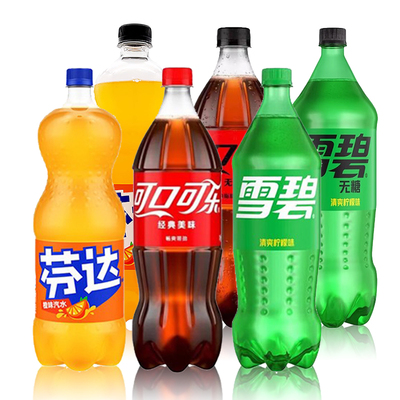 可口可乐\雪碧\芬达888ml*3瓶