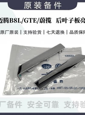 迈腾B8PAGTE蔚揽后车门叶子板下亮条饰条车轮边镀铬装饰防撞条