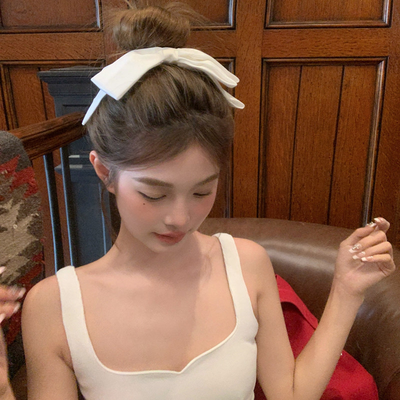 【我的脸很圆】韩系超大立体蝴蝶结发夹芭蕾风甜美少女缎面蝴蝶结