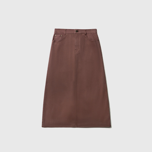 斜纹 26春新 直筒半身裙 经典 舒弹T400 禾同款 意大利土壤牛仔