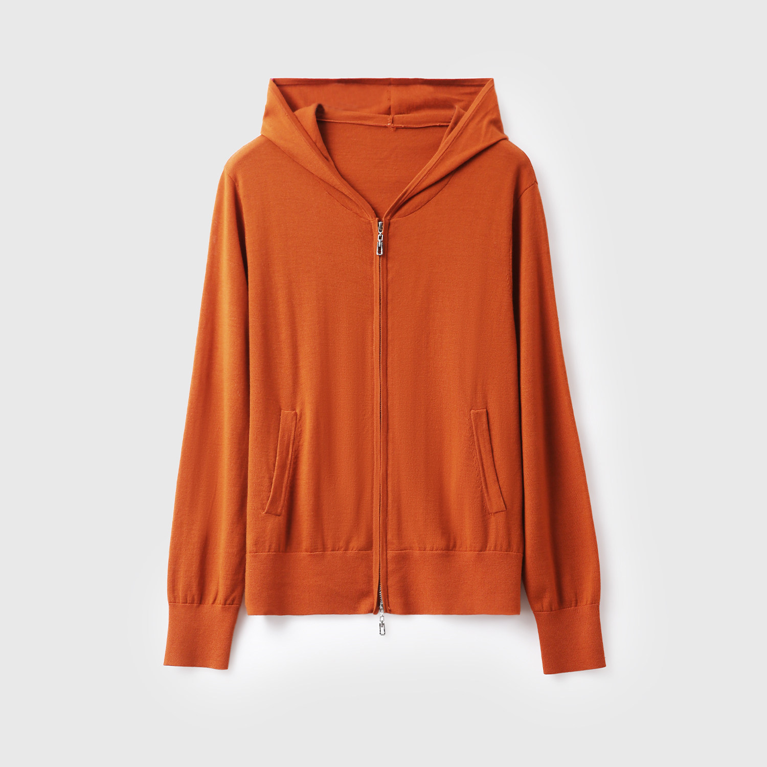 【王炸奢/可机洗/精纺100羊毛】舒适无扎/减龄连帽/双向拉头/开衫