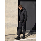 男士 老钱风 可调帽羽绒服 智能科技料 填白鹅绒 户外软壳 暖炉