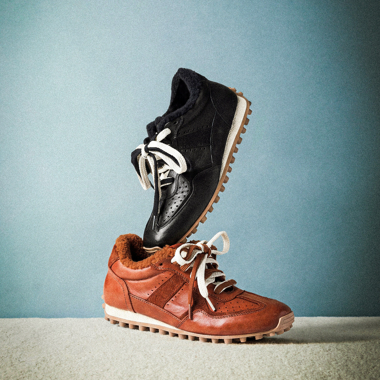 26新~LOEW*E同款【水洗马皮/柔软油亮/羊毛边+绒里】 复古 德训鞋,女鞋,时尚休闲鞋,淘宝优惠券,粉丝福利购,淘宝优惠卷