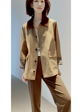 26春_巴恩风【禾同款~gao密斜纹棉+羊绒色织格纹里】断货王の风衣