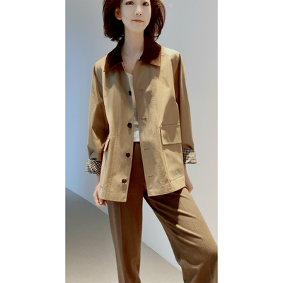 26春_巴恩风【*禾同款~高密斜纹棉+羊绒色织格纹里】断货王の风衣