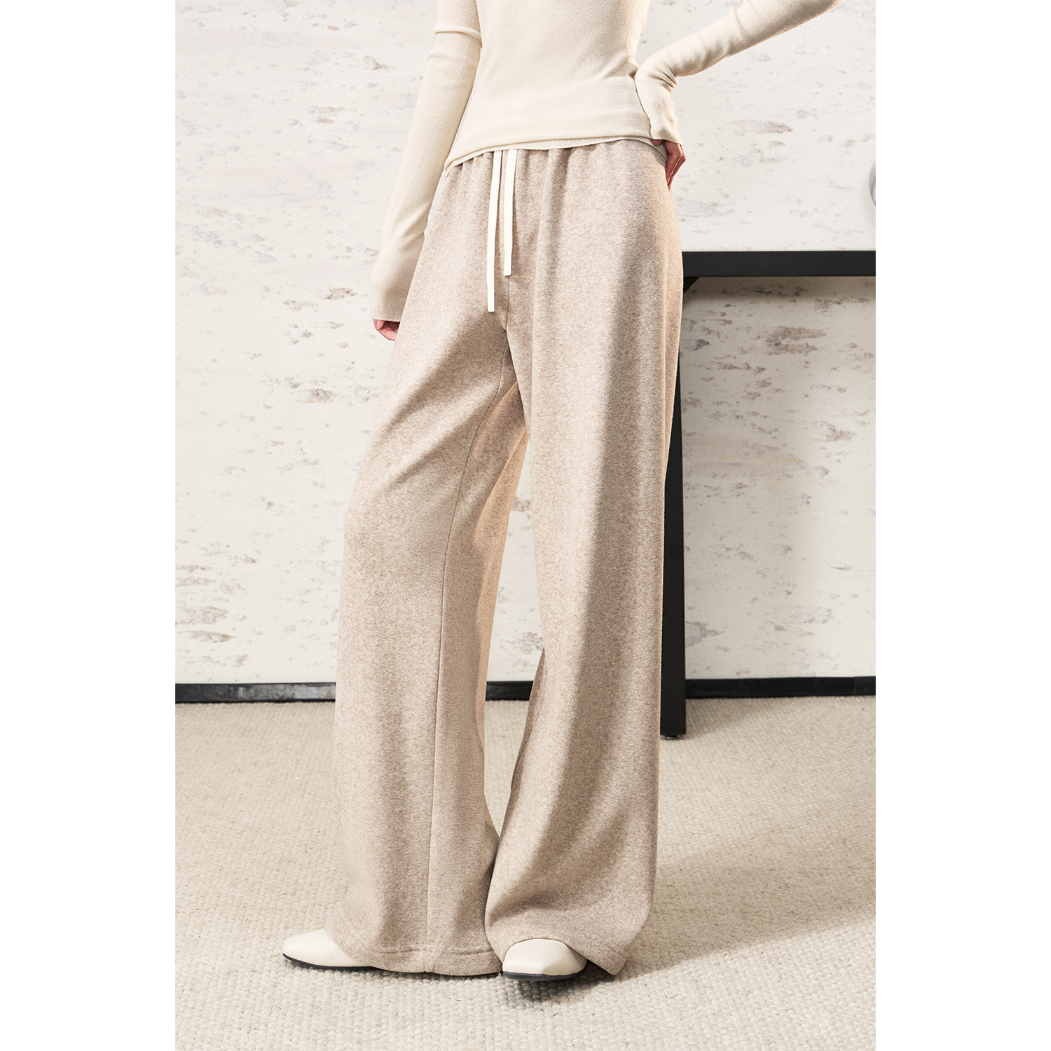 御寒绒感柔糯贴身松紧腰空气神裤