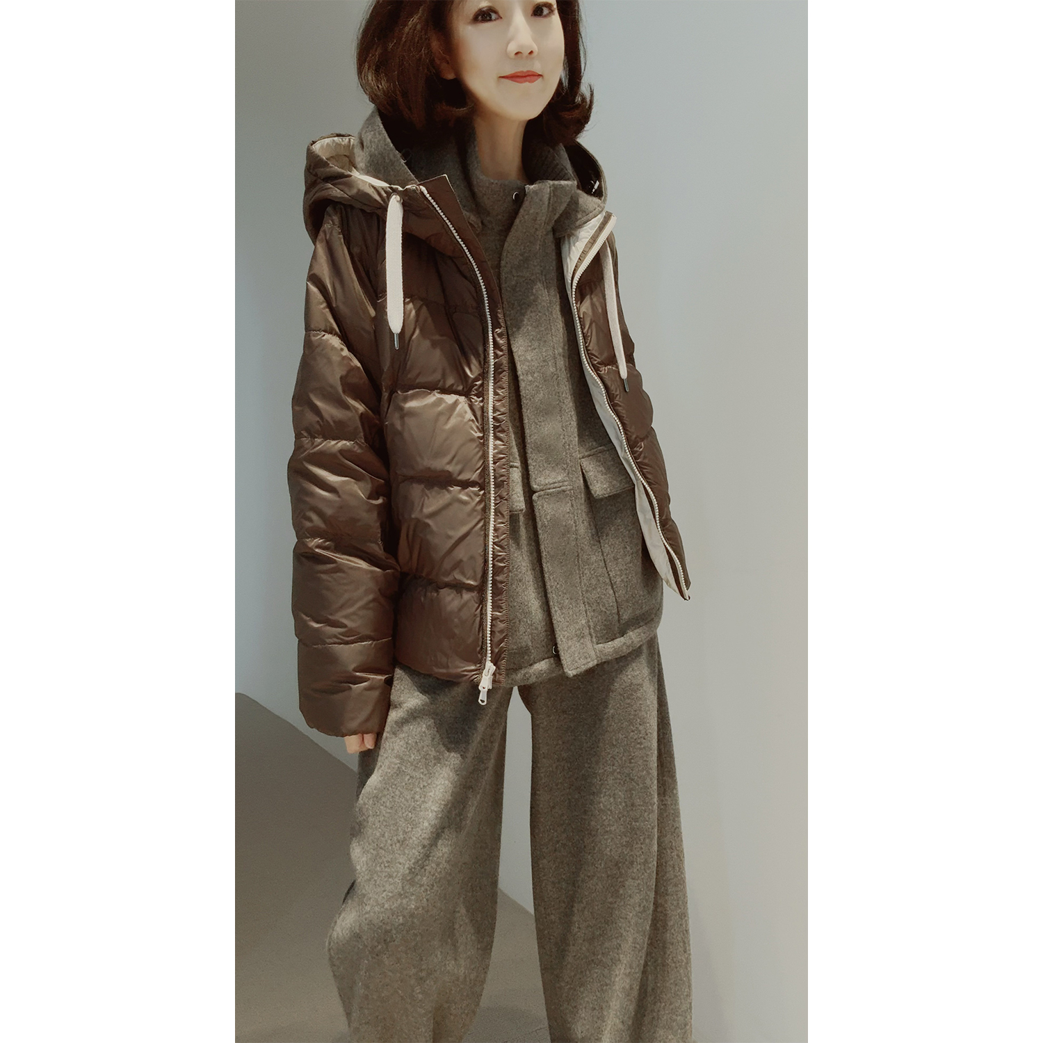 琎口柔光羽绒料媲美真丝高密软绵