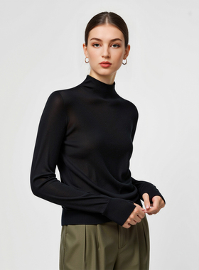 ZZ0412462 王炸口碑款 【意产BOTTO140S羊毛】半高领长袖针织衫