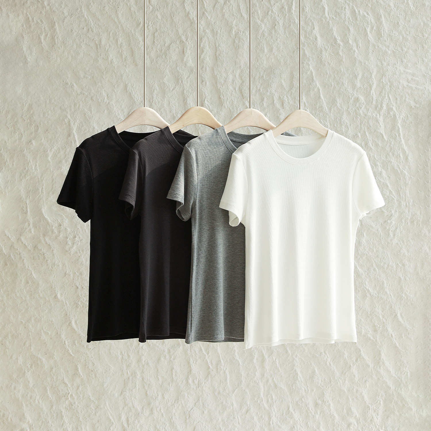 26春夏~经典百搭 真丝T王/进店必囤 巨亲肤显瘦圆领短袖T恤