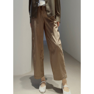 0压空气感 香蕉裤 超轻回弹 微微皱时装 黑科技SOLOTEX纱 26春