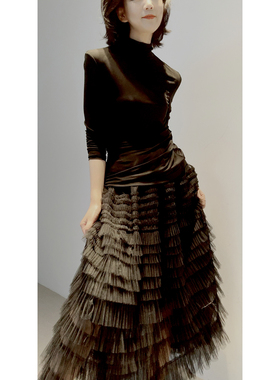 26春/面膜皮肤衫~【桑蚕丝/舒弹针织/亲肤裸感】造型抽褶/小蛮腰T