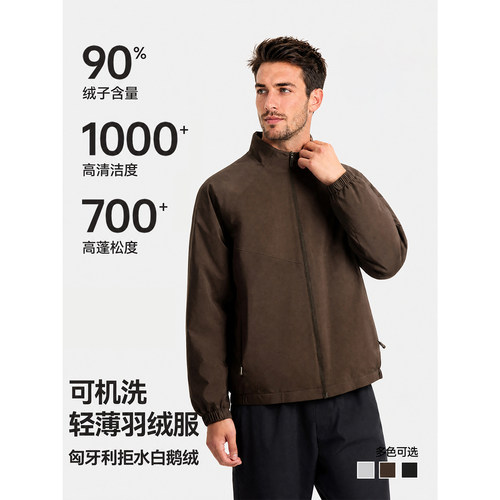 匈牙利拒水绒/可机洗/压胶鹅绒服