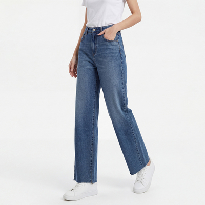 -【KZ0101284】意!鼎奢“全环保概念” 莱赛尔+有机棉~毛边牛仔裤