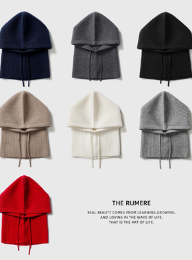 25冬~细腻/舒适/温暖【100山羊绒/元宝针】佰搭帽子假领子女