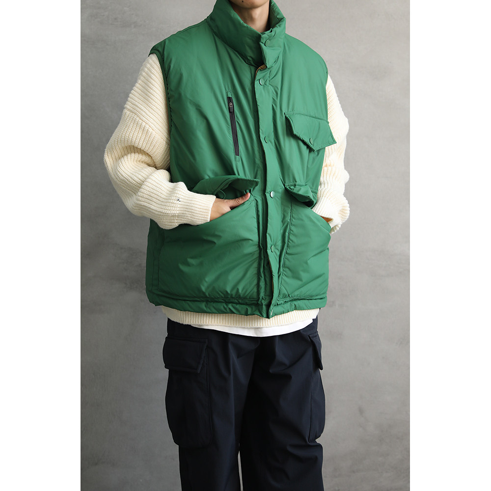 LH 스토어 일본 복고풍 가역 고품질 스탠드 칼라 작업복 다운 조끼 남성과 여성을위한 따뜻한 두꺼운 조끼