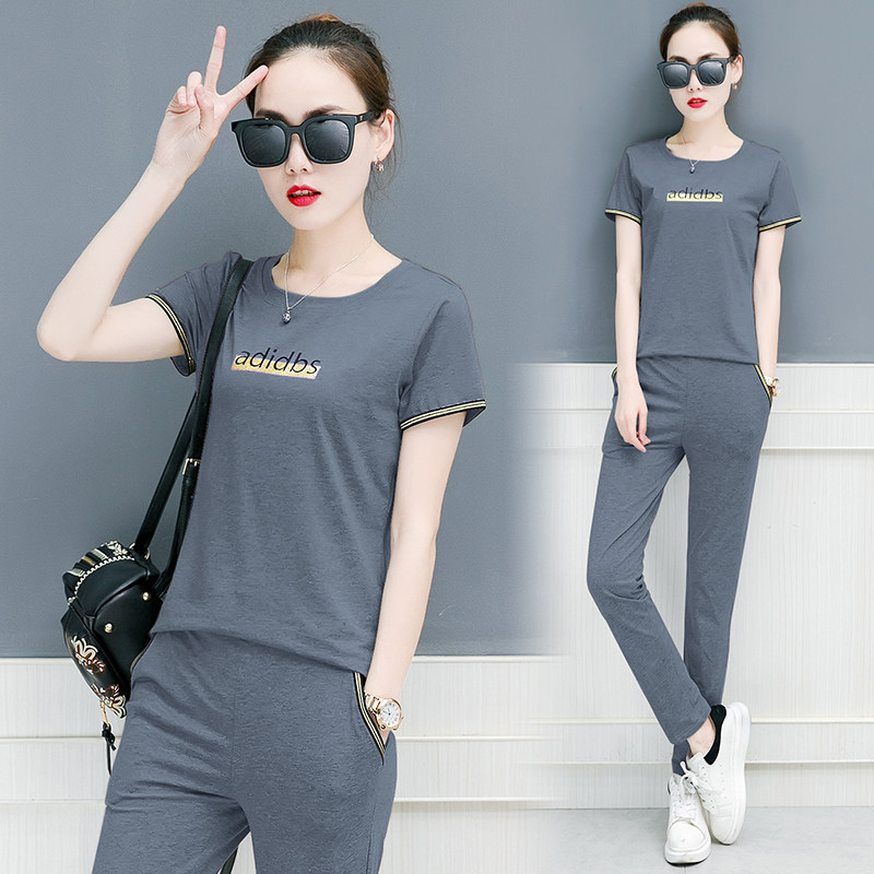 夏天短袖套装女学生2020新款韩版宽松休闲服夏季运动时尚潮两件套|msdalam kategori Butik wanita / wanita, menetapkan/pakaian seragam pelajar/seragam kerja, saman sukan Leisure - dari Buy2taobao.com untuk memberikan perkhidmatan ejen Taobao profesional membeli