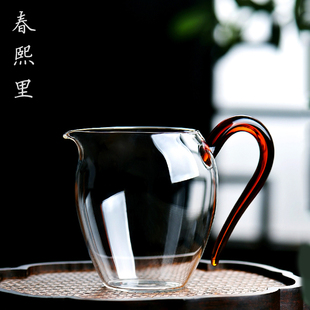台湾高端手工耐热玻璃公道杯茶海分茶器功道茶杯倒茶器茶道配件