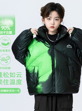 童装男童变色羽绒服2025新款男孩外套加厚儿童冬季90白鸭绒洋气潮