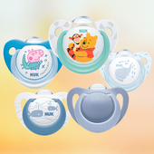36月 进口NUK新生婴儿日夜用仿真拇指安抚奶嘴防龅牙防胀气0