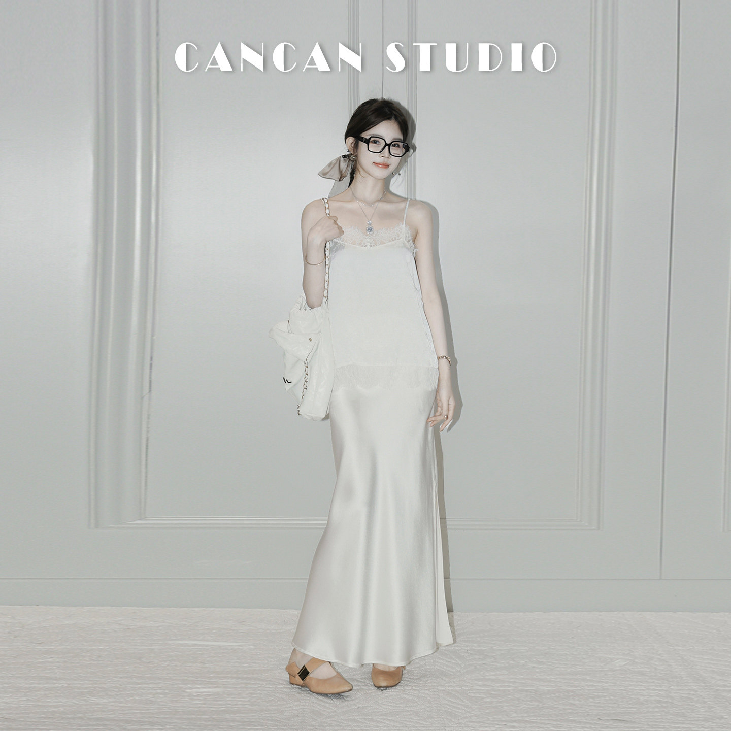 CANCAN STUDIO【蕾丝小吊带】新中式原创设计夏季打底吊带D23041