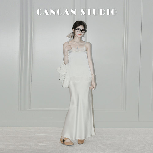 CAN春季新款蕾丝小吊带背心