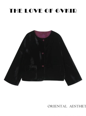 CANCAN STUDIO-新中式原创设计丝绒棉服上衣WC781