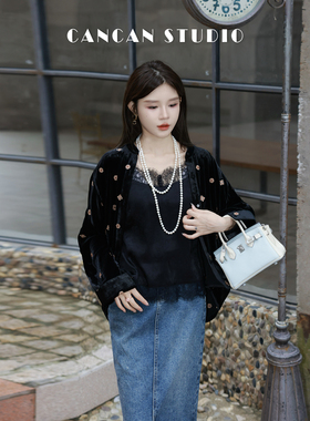 CANCAN STUDIO【繁星】新中式原创设计长袖上衣G77760