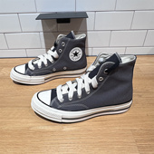 1970S锡器深灰灰色男女高帮帆布鞋 CONVERSE匡威 秋冬新品 A17905C
