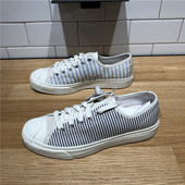 Converse匡威Jack A00456C Purcell开口笑条纹拼色男女低帮帆布鞋